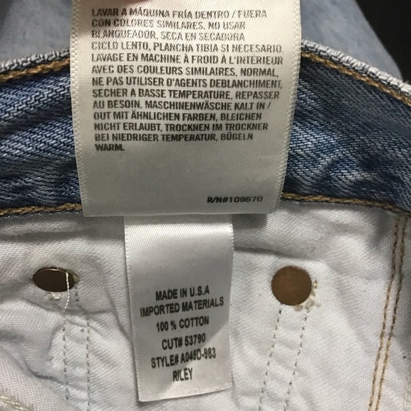 AGOLDE Jamie High Rise Classic Button Fly Jean Size 23. - Picture 15 of 15